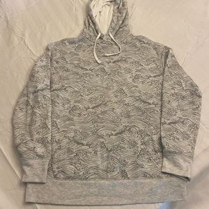 Men’s wave pattern Express hoodie. Size Medium